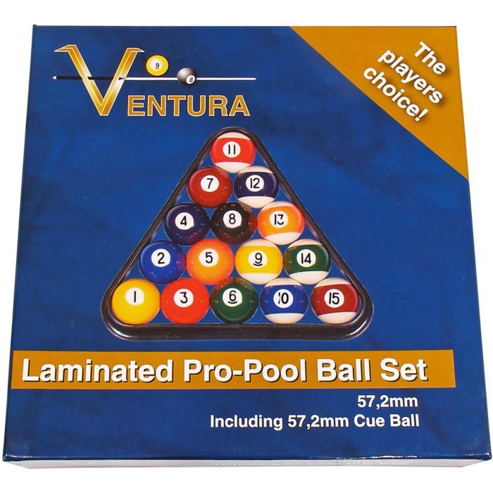 Set bilijar kugli Ventura Laminated Pro 57,2mm