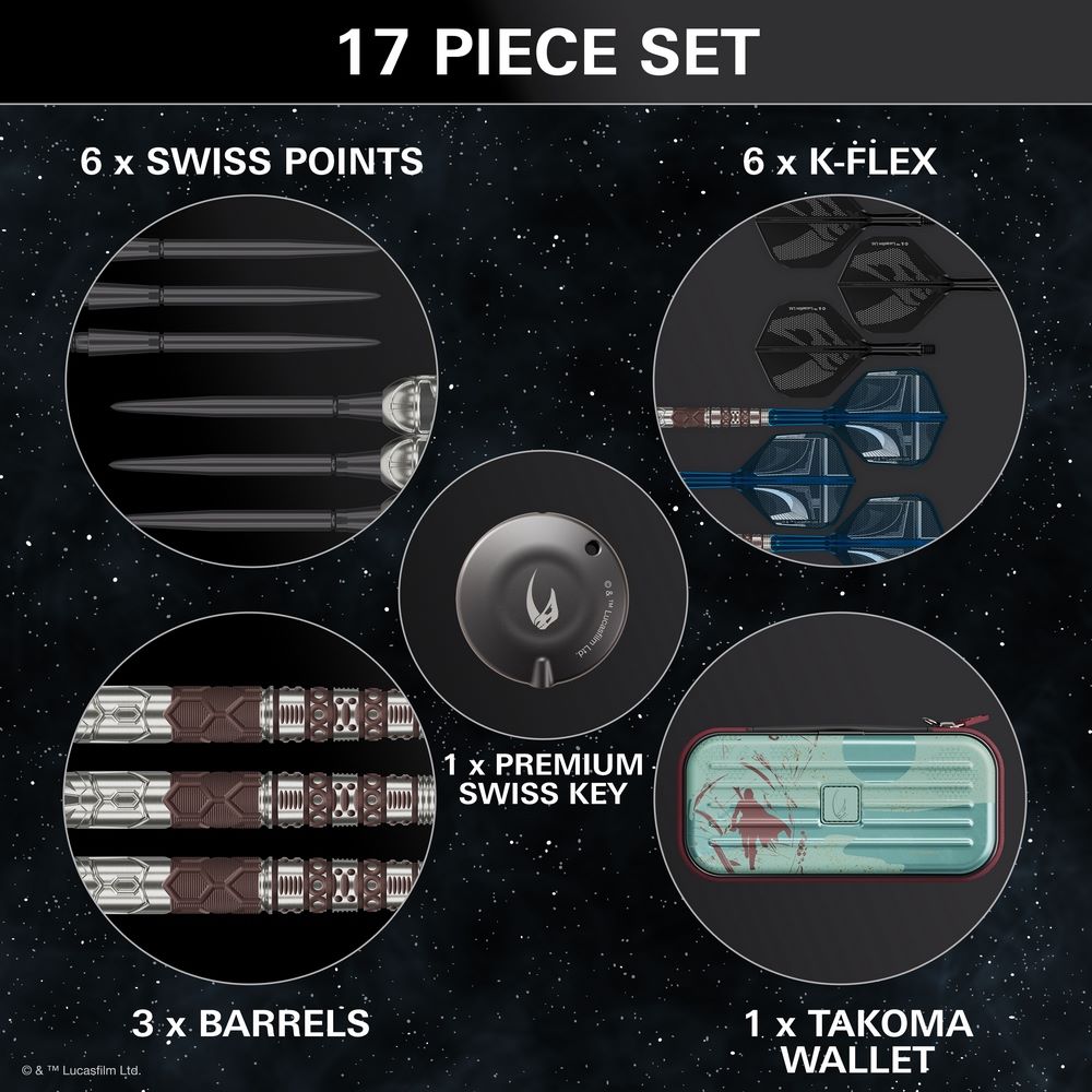 Set strelica steel STAR WARS TARGET Mandalorian 22g SP 95% wolfram - Slika 6
