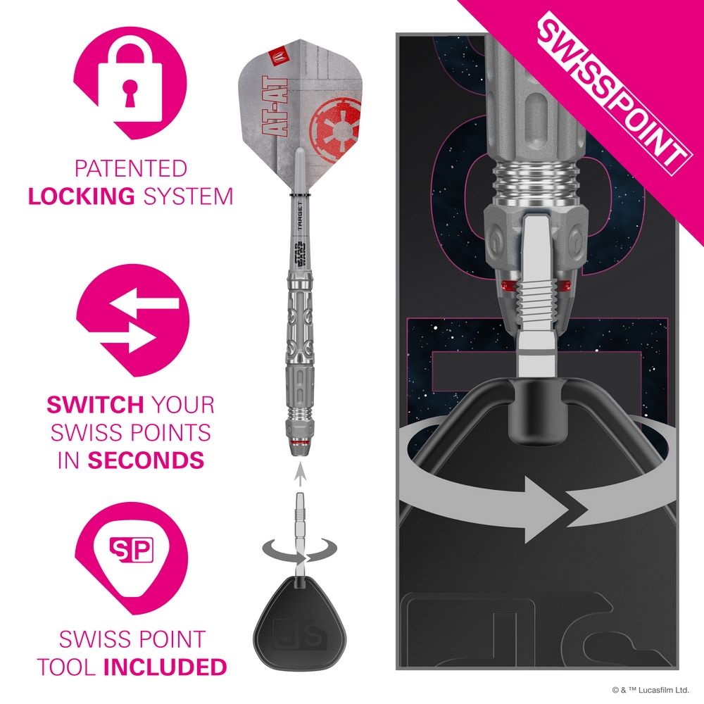 Set strelica steel STAR WARS TARGET AT-AT 23g SP 90% wolfram - Slika 4