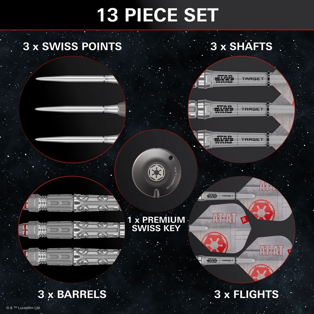 Set strelica steel STAR WARS TARGET AT-AT 23g SP 90% wolfram - Slika 5