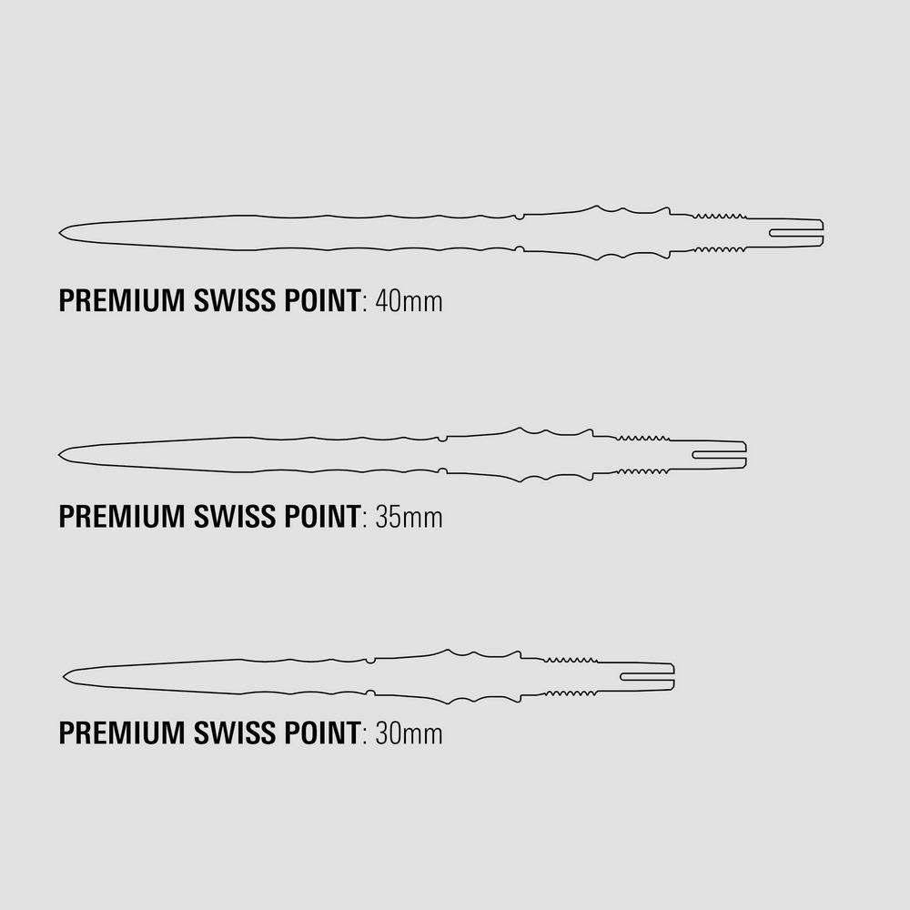 Vrhovi za strelice Target Japan Premium Swiss Point plavi 40mm - Slika 3
