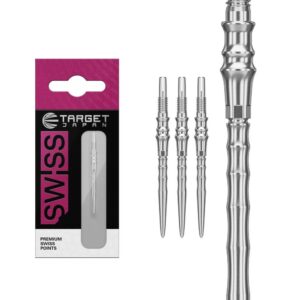 Vrhovi za strelice Target Japan Premium Swiss Point srebrni 30mm