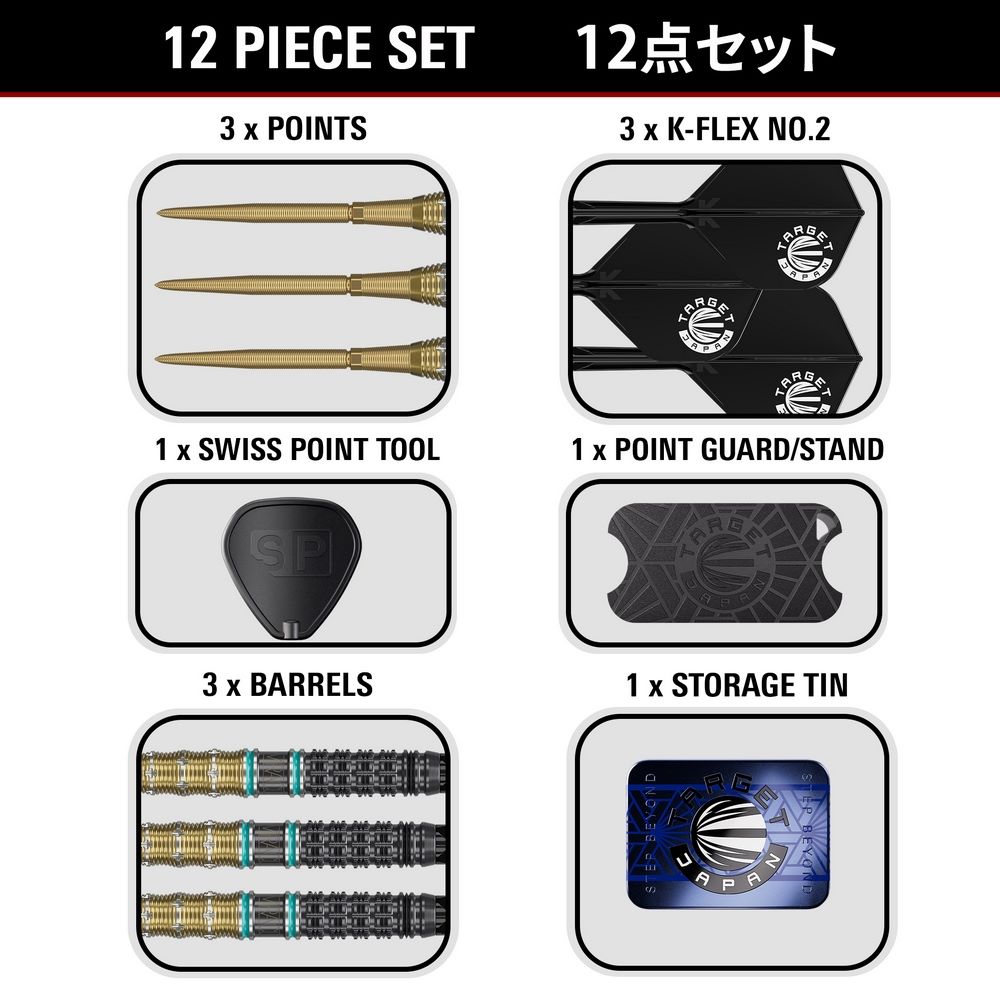 Set strelica steel Target Japan Mikuru Suzuki Miracle G7.5 24g SP 95% wolfram - Slika 7