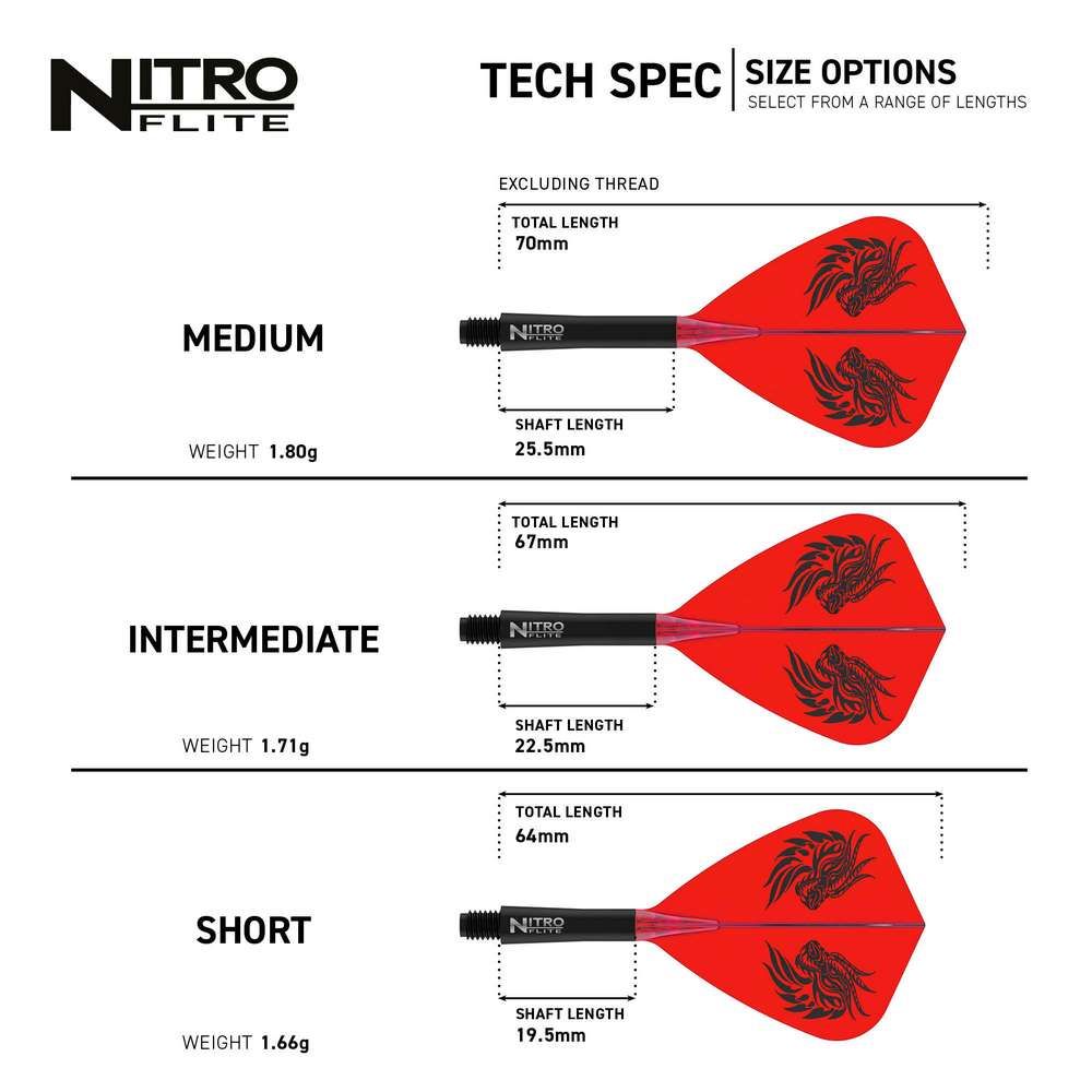 Integrisana pera i tela Red Dragon Nitro Flite Jonny Clayton, Kite pera i short tela - Slika 7