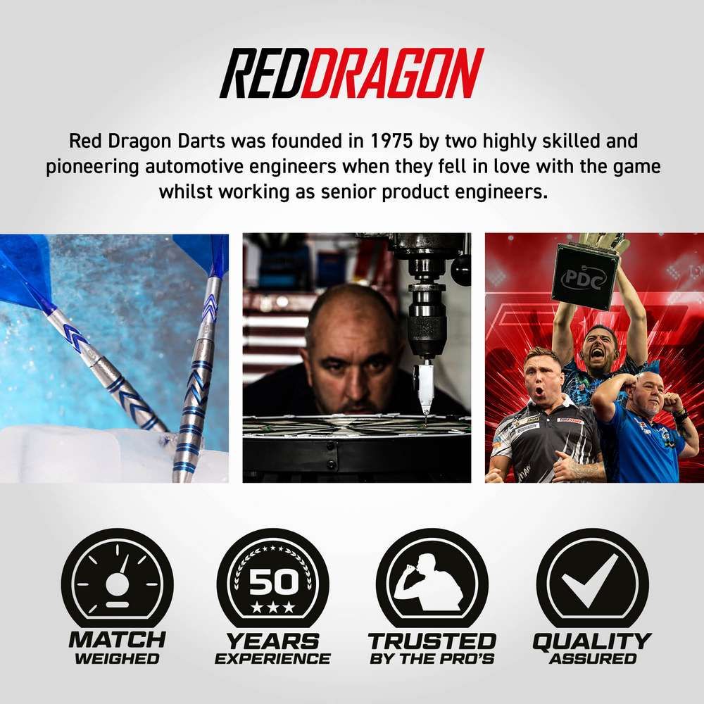 Set strelica steel Red Dragon Gerwyn Price Gezzy Blue 24g SP 90% wolfram - Slika 8