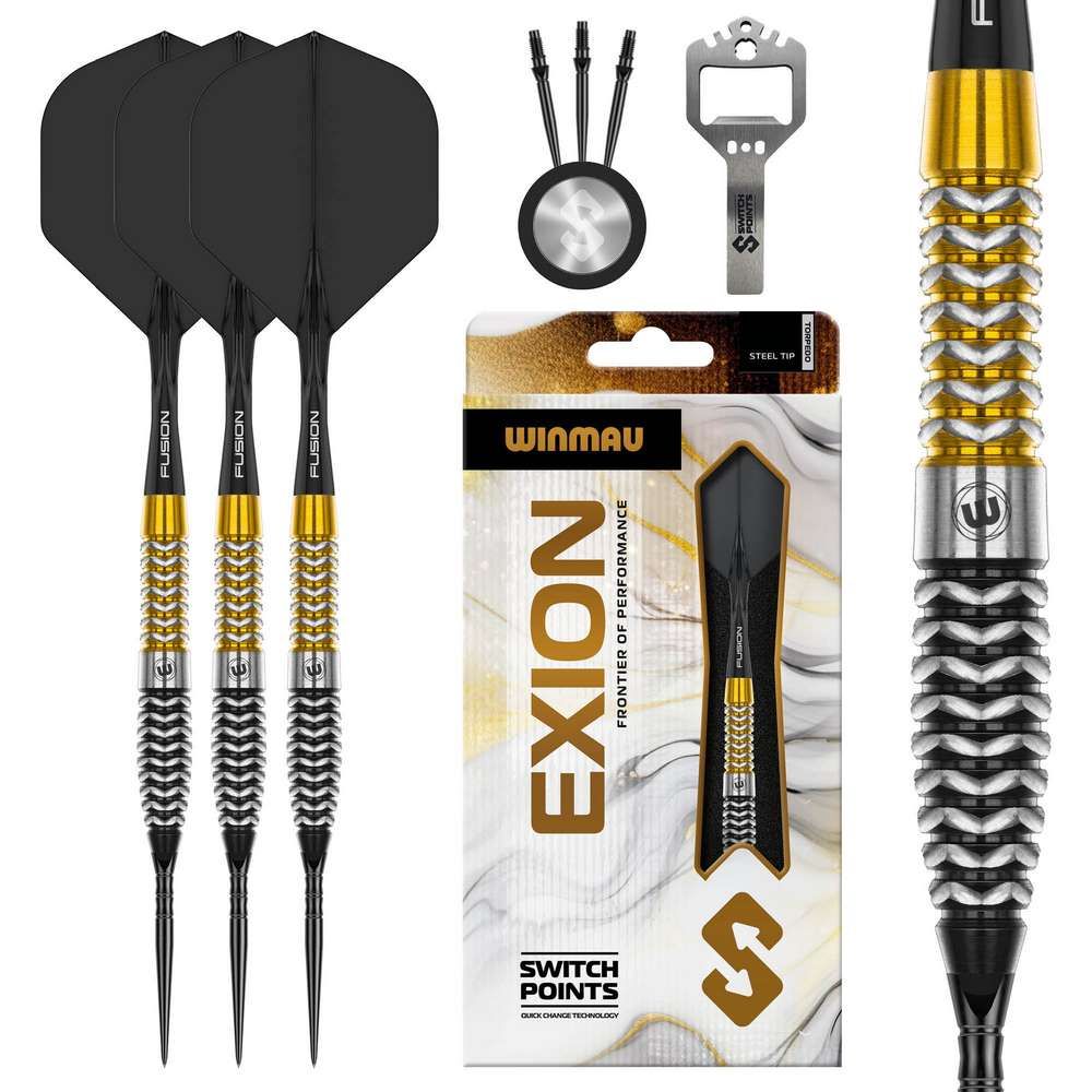 Set strelica steel Winmau Exion Torpedo 23g SP 90% wolfram - Slika 2