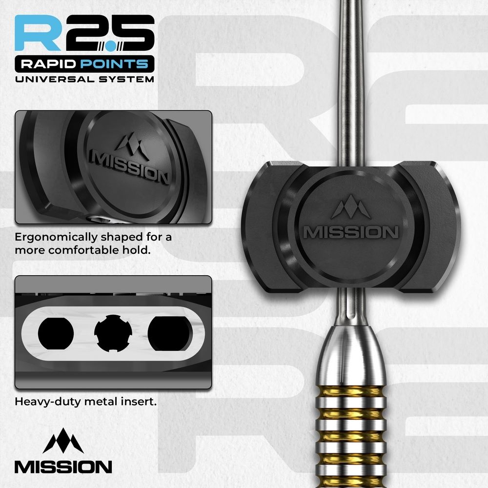 Zamenski ključ za steel vrhove Mission R2.5 Rapid Points, crni - Slika 2