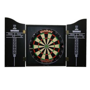 Winmau pikado kabinet sa pikado tablom i 2 seta strelica,crni ormar