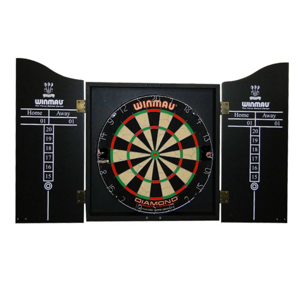 Winmau pikado kabinet sa pikado tablom i 2 seta strelica,crni ormar