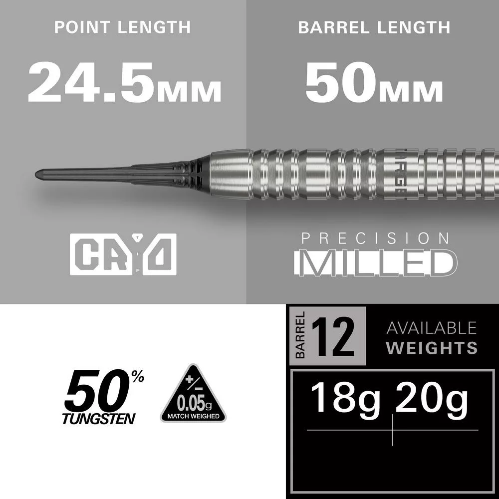 Set strelica soft Target Group O 12, 18g 50% wolfram - Slika 3
