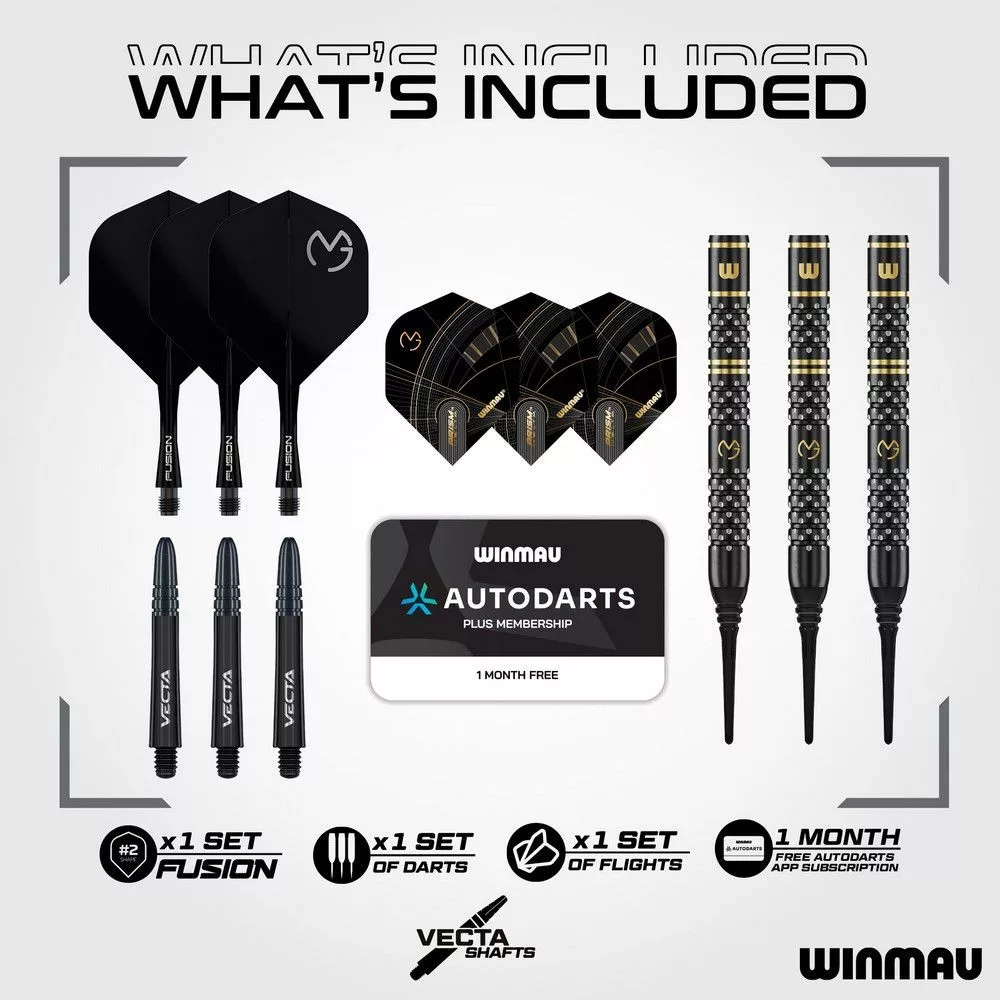 Set strelica soft Winmau MvG W MAX, 18g 90% wolfram - Slika 4