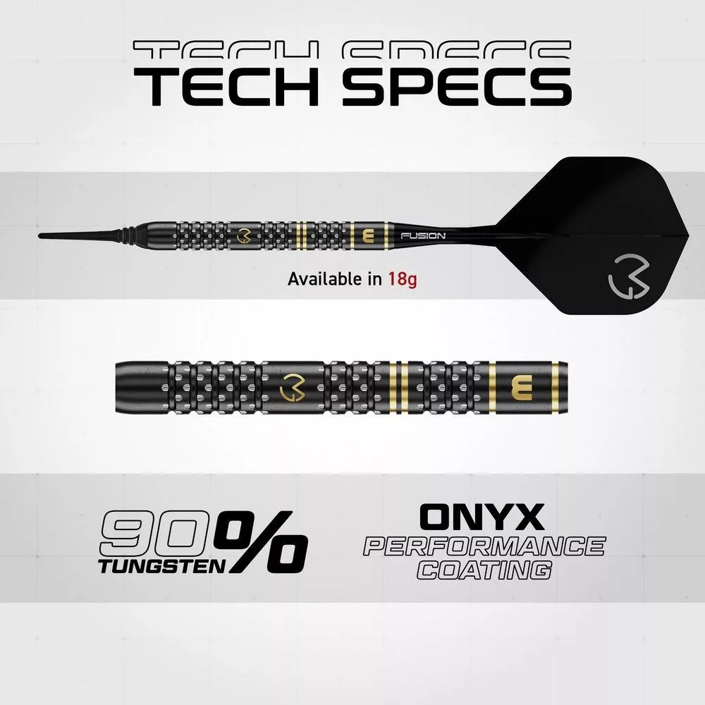Set strelica soft Winmau MvG W MAX, 18g 90% wolfram - Slika 6