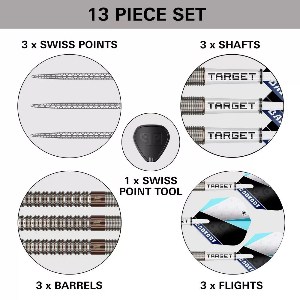 Set strelica steel SP Target Adam Lipscombe, 25g 90% wolfram - Slika 6