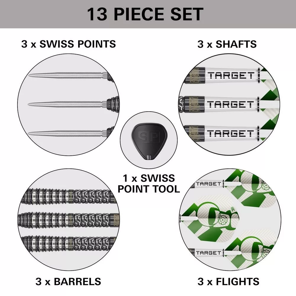 Set strelica steel SP Target Charlie Manby G1, 25g 95% wolfram - Slika 6