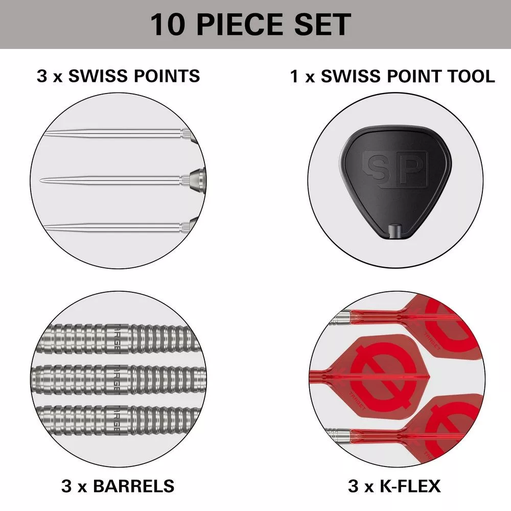 Set strelica steel SP Target Group O 01, 22g 50% wolfram - Slika 3
