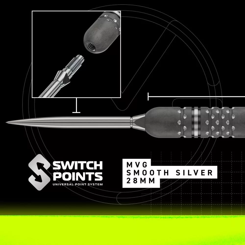 Set strelica steel Winmau MvG TS PRO, 23g 90% wolfram - Slika 3