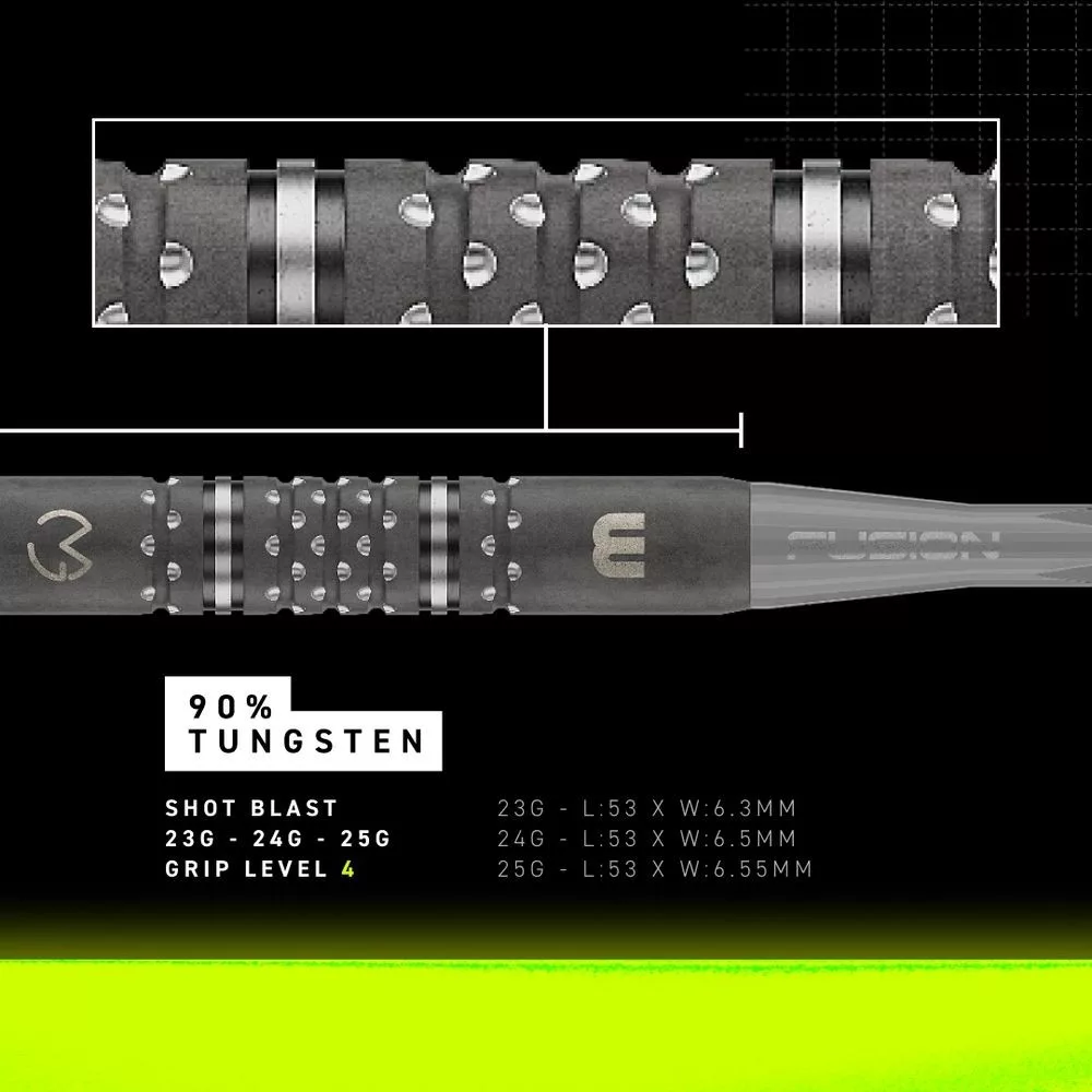 Set strelica steel Winmau MvG TS PRO, 25g 90% wolfram - Slika 4
