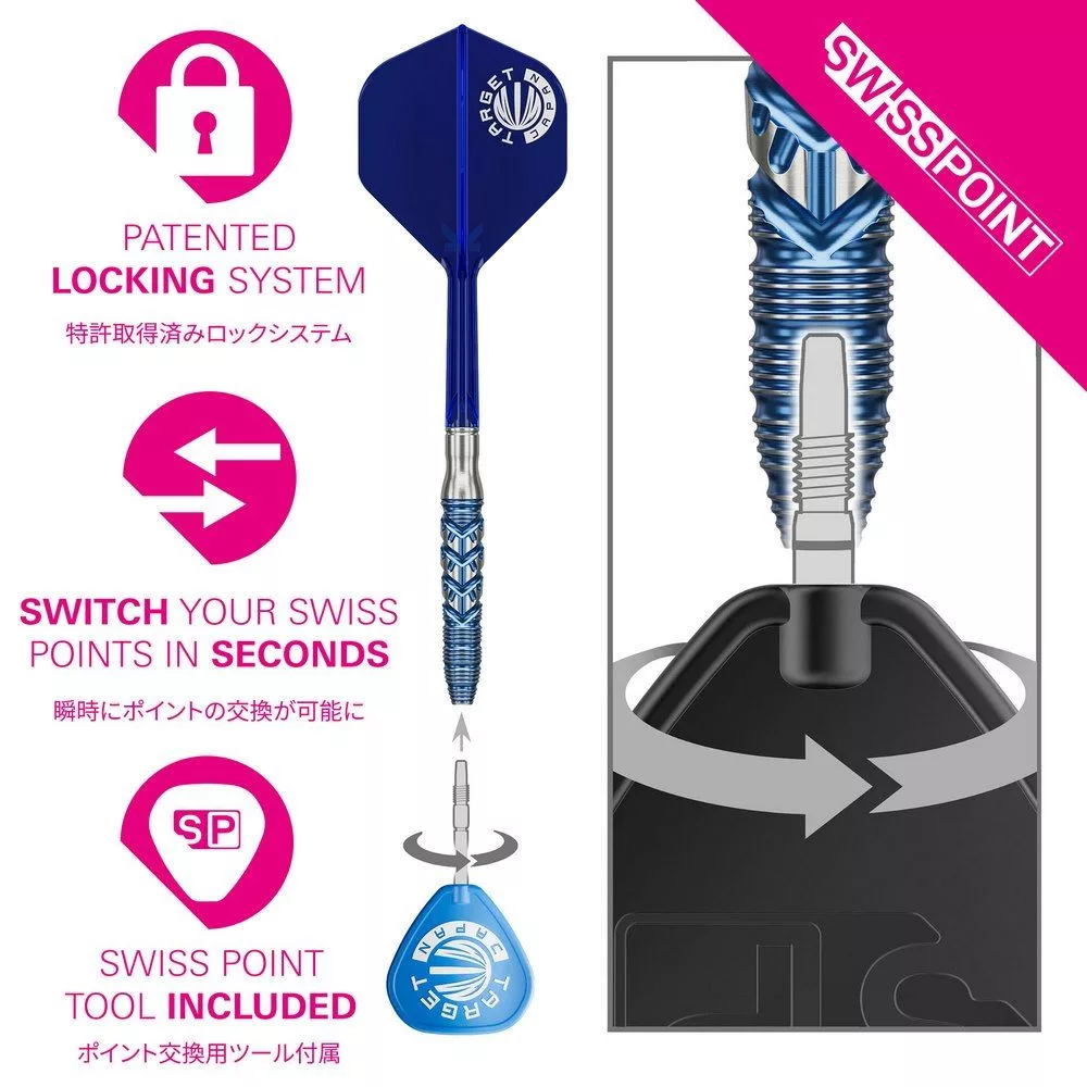 Set strelica steel TARGET JAPAN Toru Suzuki Sereno G3, 22g 90% wolfram - Slika 5